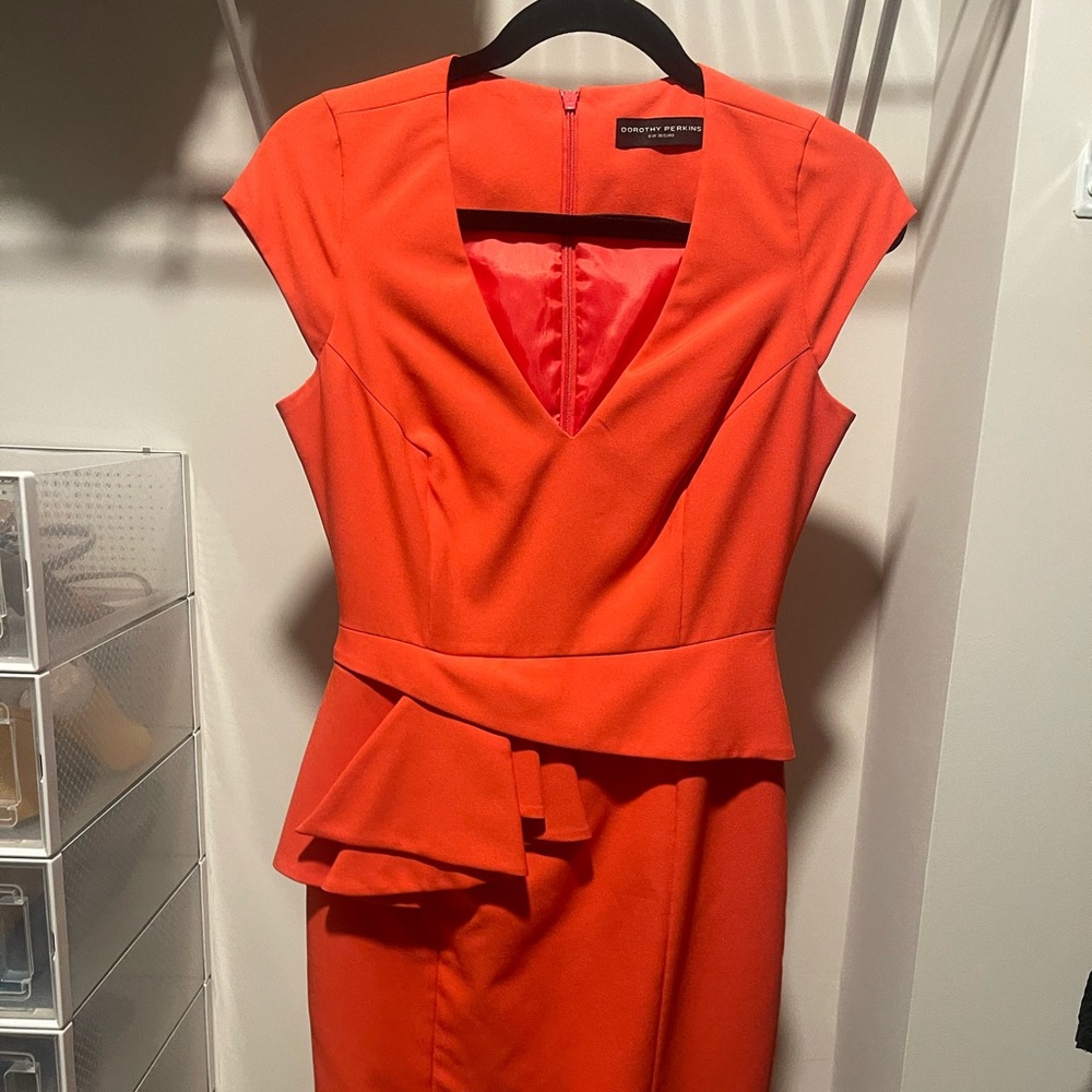 Pink Peplum Dress